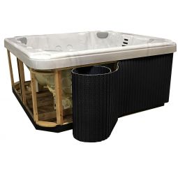 Flexible Spa Panel Replacement Hot Tub Kit BLACK
